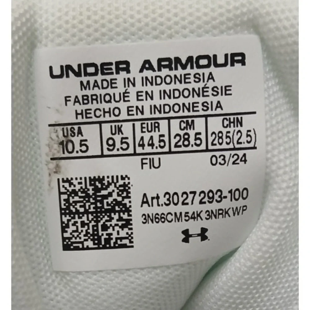 Under Armour Mens Spotlight Fran RM 4.0 Football Cleat 3027293-100 White Sz 10.5